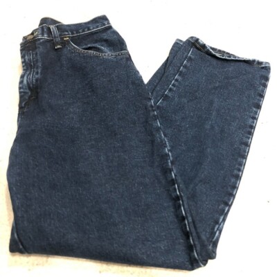 Wrangler Blues Dark Wash High Rise Mom Jeans Vintage Style