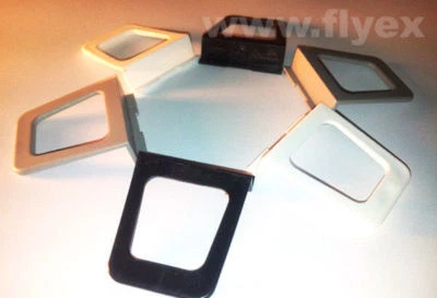 FLYEX 2 Stück Griffe Insektenschutz Fliegengitter Einrollgriff Griff schwarz weiß grau