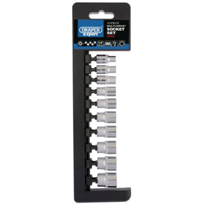 Draper Expert 50022 1/4'' Sq. Dr. Metric Multi-Drive  Socket Set (10 Piece)