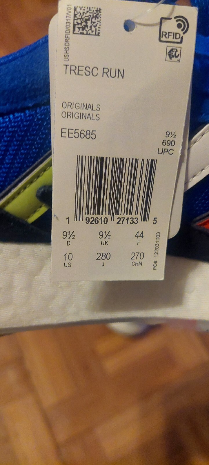 Adidas Originals Tresc Run BOOST EE5685 Men's Running Shoes blue  100% AUTHENTIC
