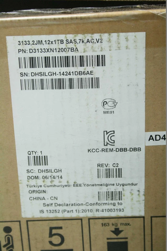 New Dot Hill AssuredSAN 3133 SAS 6Gb Attached SCSI JBOD Expansion 12x 1TB 6Gb/s - Image 2 of 4