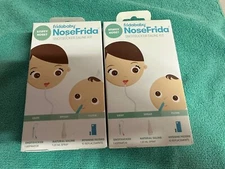 2 X Frida Baby Nose Aspirator NoseFrida Snotsucker with 10 Extra Hygiene Filter