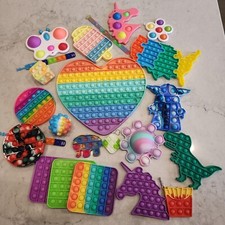 Fidget Toy Pop It Simple Dimple Stress Relieving Sensory Toys 23 Piece Lot 3lbs