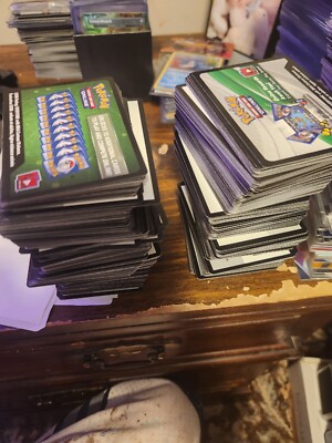 Unused Pokemon TCG Code Cards Many Sets And Promo Sets 800 Plus