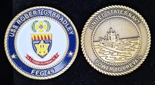 FFG-49 USS ROBERT G BRADLEY "Power to Prevail" - Navy Challenge Coin