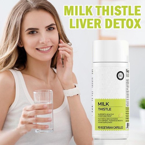 1-3X Milk Thistle 300mg 90 Capsules - Supports HealthyLiver Function N EW L U2O8 - Picture 5 of 18