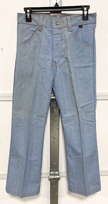 1970s Deadstock Key Jeans 30 Short Denim Pants 50% Cotton 50