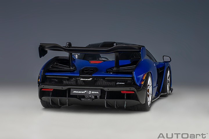 1/18 McLaren Senna Trophy Kyanos Blue Composite Model Car By