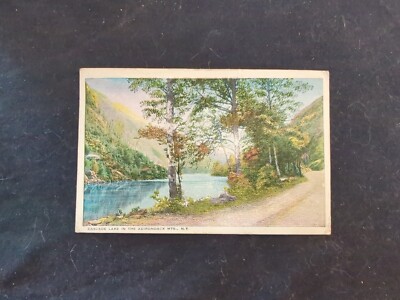 Vintage Postcard Cascade Lake In Adirondack Mountains New York Posted 1929