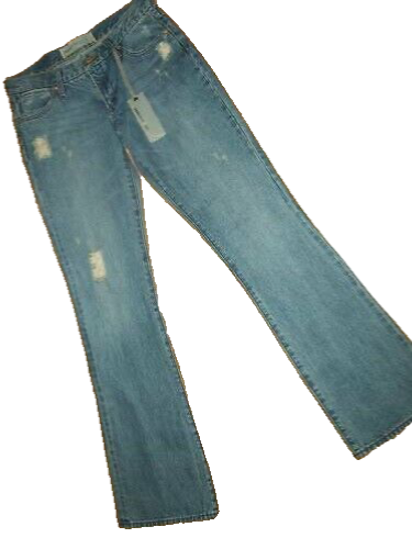 PD&C Paper DENIM & CLOTH BRIDGETTE Distressed BOOTCUT JEANS Womens Size 27 NEW - Picture 1 of 3