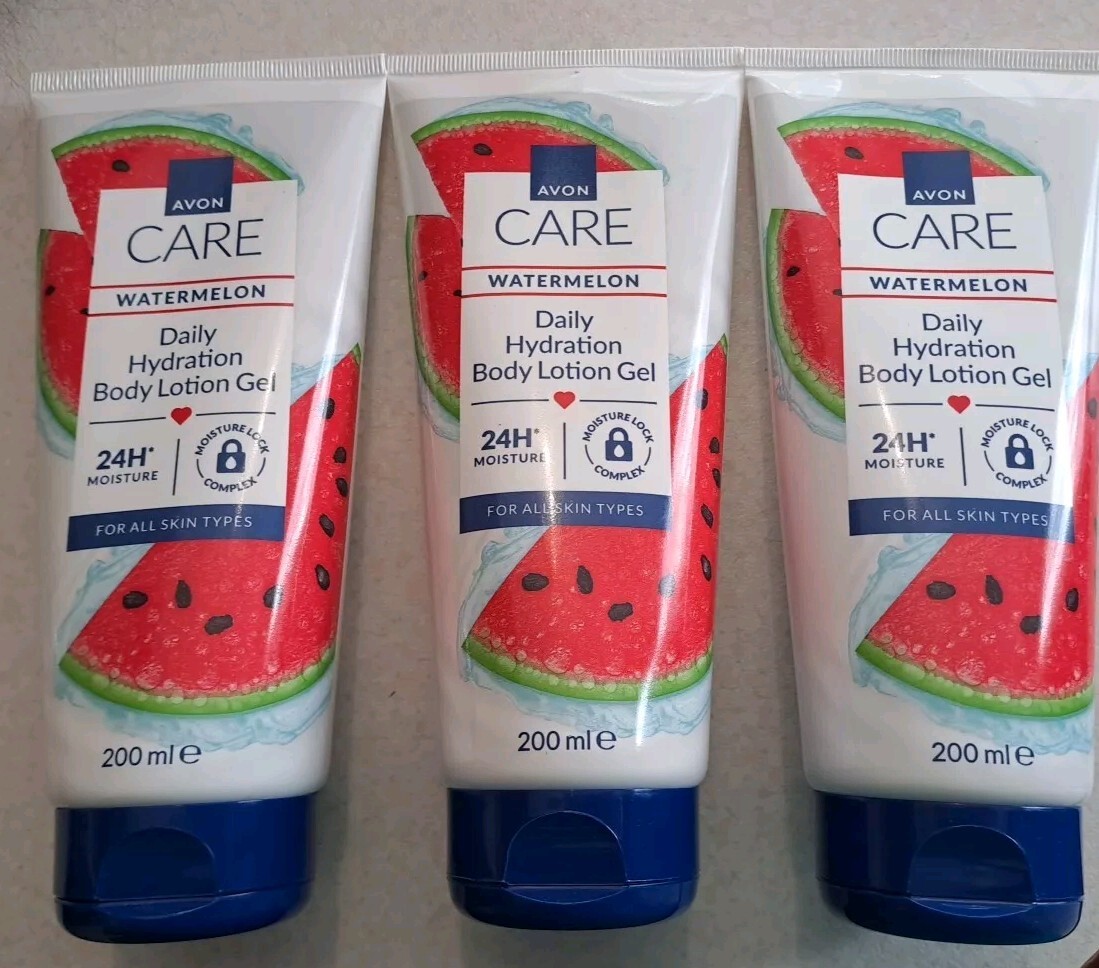 3 x Avon Care Watermelon Daily Hydration Body Lotion Gel