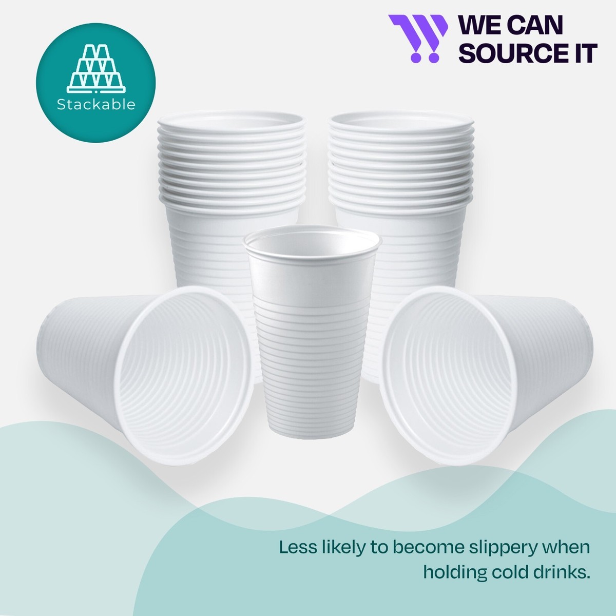 7oz Blue Cups Bulk Pack Of 3000 Blue Reusable - 7oz Tumblers For