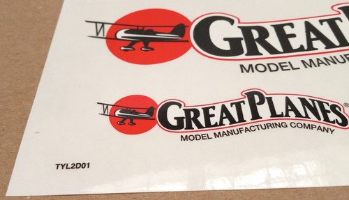 Great Planes T-Craft .20 Size RC Model Airplane OEM Decals Stickers TYL2D01 New! - Picture 2 of 6