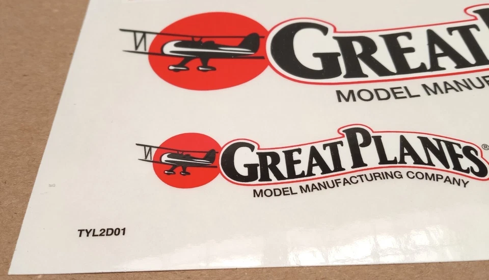 Great Planes T-Craft .20 Size RC Model Airplane OEM Decals Stickers TYL2D01 New! - Image 2 of 4
