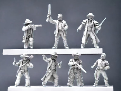 Wild West Wargames und Sammlerfiguren 28 mm Kopfgeldjäger zu Fuß