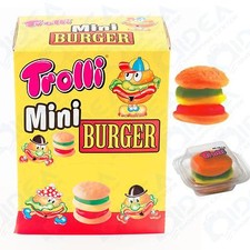 30 MINI BURGER GUMMY CANDY GUMMY TROLLS BURGER SANDWICH BIG MAC BOX