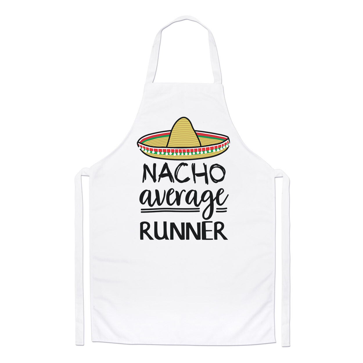 Nacho Average Runner Chefs Apron Worlds Best Running Funny Awesome Cooking