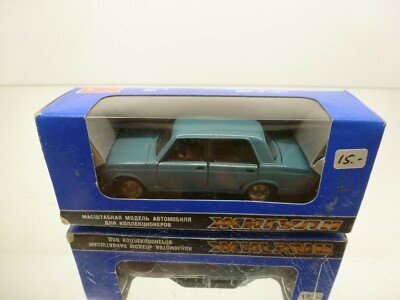 AVTOEXPORT USSR CCCP LADA VAZ 2107 SALOON - BLUE 1:43 - FAIR IN BOX - 159
