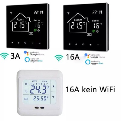 WiFi Thermostat Digital LCD WLAN Touch Display Raumthermostat Fußbodenheizung