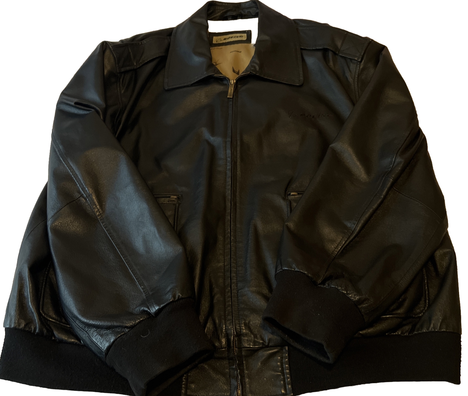 Boeing / McDonnell Douglas Mens 3xl. Leather Bomber Jacket eBay