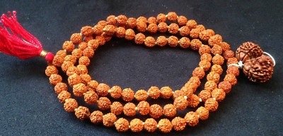GAURI SHANKAR NEPALESE RUDRAKSHA JAPA MALA GURU BEAD RUDRAKSH LORD SHIVA PARVATI