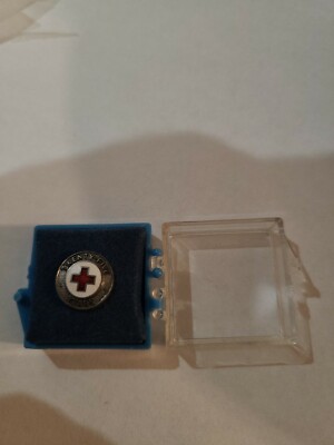 25 Years of Service to the American Red Cross Pin, (1964-1982)  with box