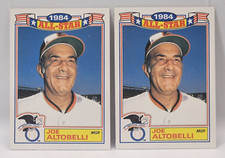 (2) 1985 Topps JOE ALTOBELLI #12 1984 All-Star Game Commemorative Baseball Cards