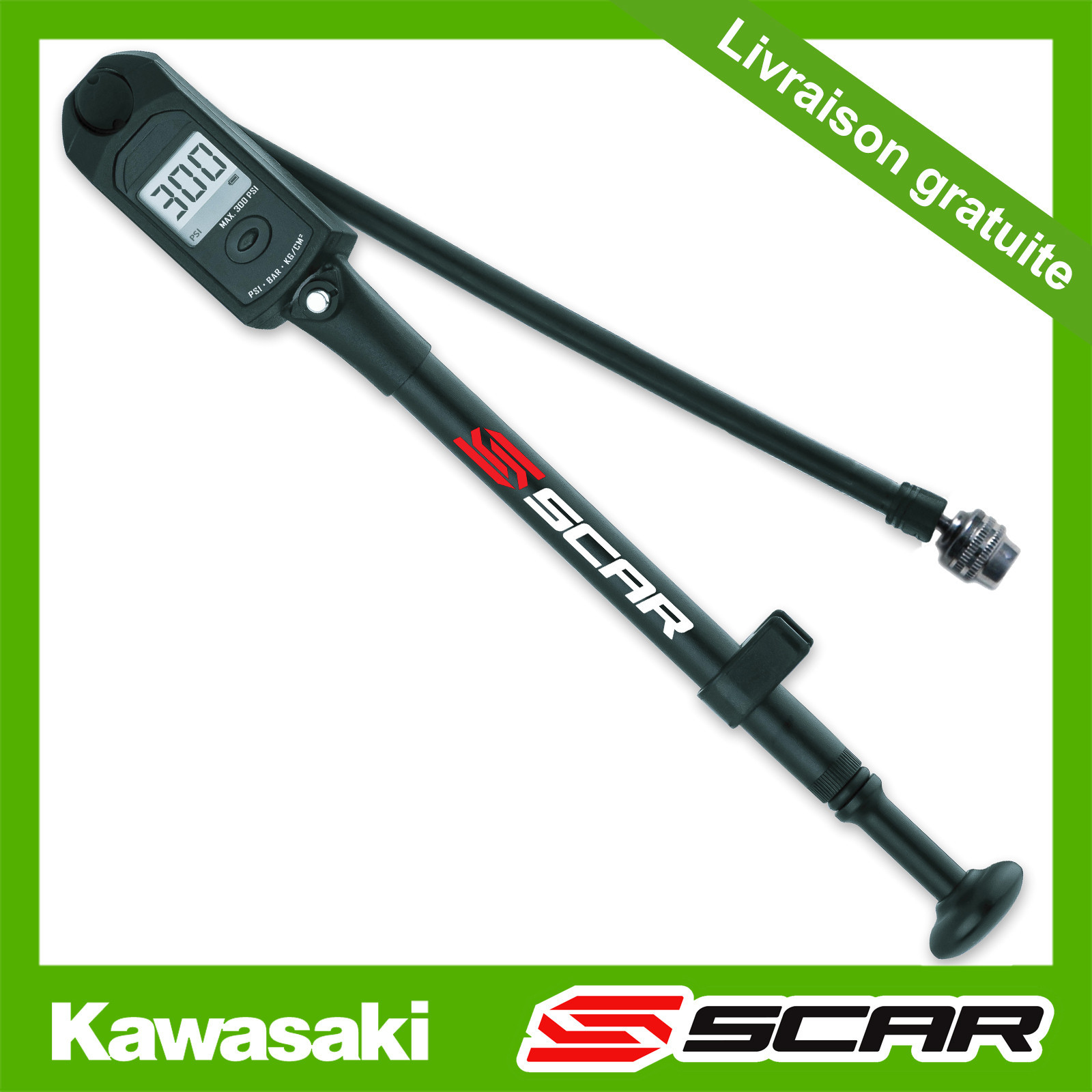 Ajuster la pression de fourche KYB sur Kawasaki KX450F via pompe digitale
