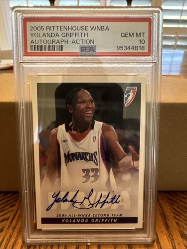 2005 Rittenhouse WNBA Autograph Yolanda Griffith Action PSA 10 Pop 7!