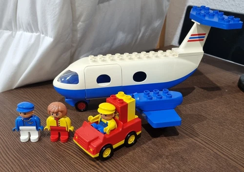 LEGO Duplo 2678 - Jumbo Jet Flugzeug (von 1993) komplett