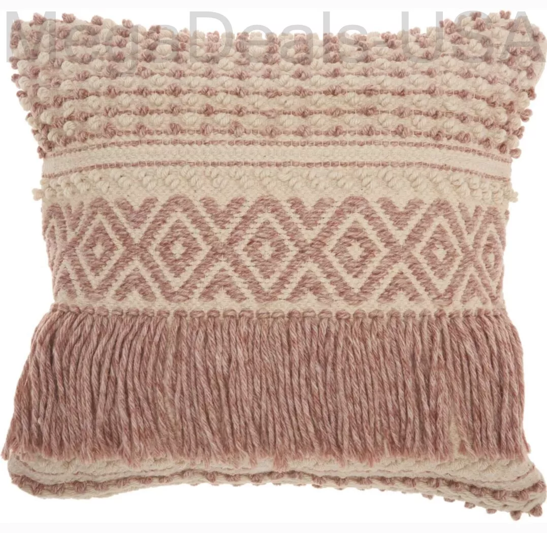 Boho fringe throw pillow new arrivals