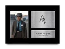 Cillian Murphy Oppenhemier Gift Framed Autograph Picture Print to Movie Fans