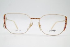 Vintage Glasses LAMY ANAIS Gold Multicolored Oval Eyeglass Frame