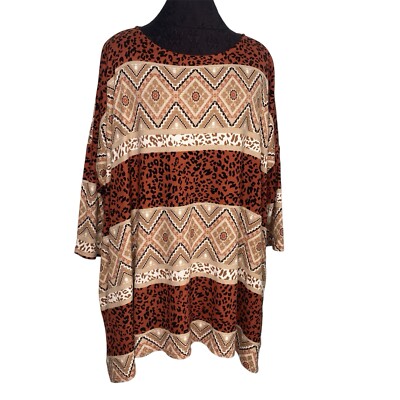 Jade By Jane Top Shirt Blouse Women Medium Oversized Pullover Soft Fall Winter