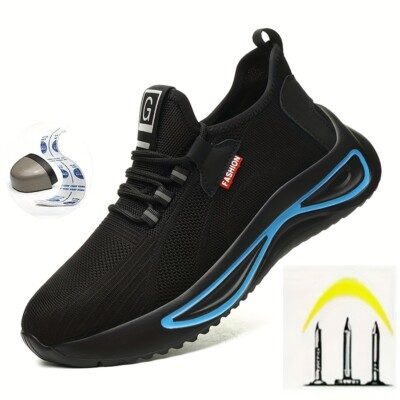 #ad Breathable Work Boots Composite Toe Safety Shoes Lightweight Industrial Sneakers $37.86