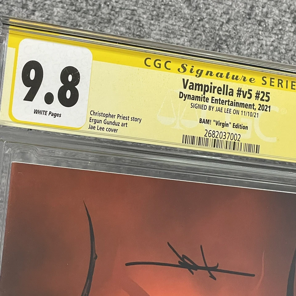 Cómics Vampirella #25 CGC 9,8 SS variante virgen firmada por Jae Lee Bam #V5 Foto 4 de 4