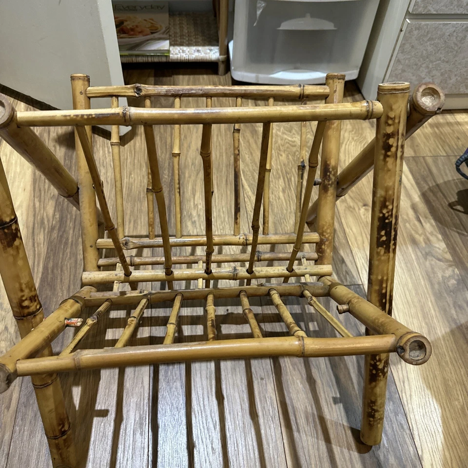 Porta libros MCM de bambú vintage Foto 3 de 4