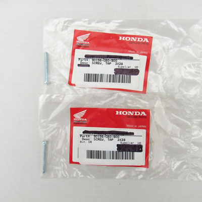 【h】 Honda OEM 3x28 Tap Screws 90156-GB0-900 Set of 2 | eBay
