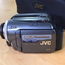 JVC GZ-MG35U Hard Disk Comcorder 30Gb HDD Battery AC Charger Bag