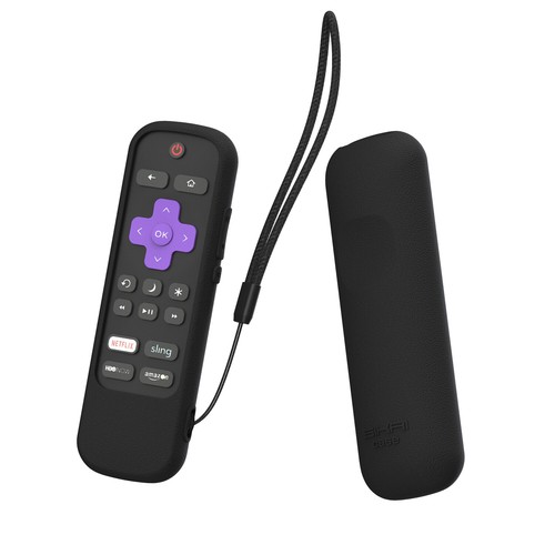 Funda protectora de silicona antipérdida con botón silencioso y control remoto por voz Sharp Roku TV - Imagen 10 de 17