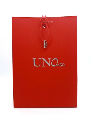 New Uno De 50 Padlock logo Red String Bracelet w/ Red Jewelry