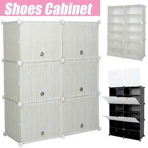 Shoe Cabinet Storage Organizer 3 Tier 6 Cube Racks Shelf Cupboard Image Is Loading Shoe Cabinet Storage Organizer 3 Tier 6 Cube