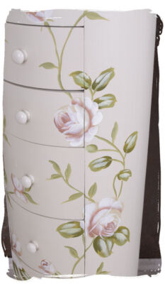 Commode Venlo à Tiroirs Style Shabby Chic Vintage 9 Tiroirs 60x79x30cm