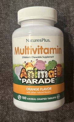 NaturesPlus ~ Multivitamin ~ Animal Parade ~*Orange*~ 180 Tabs ~ Sealed