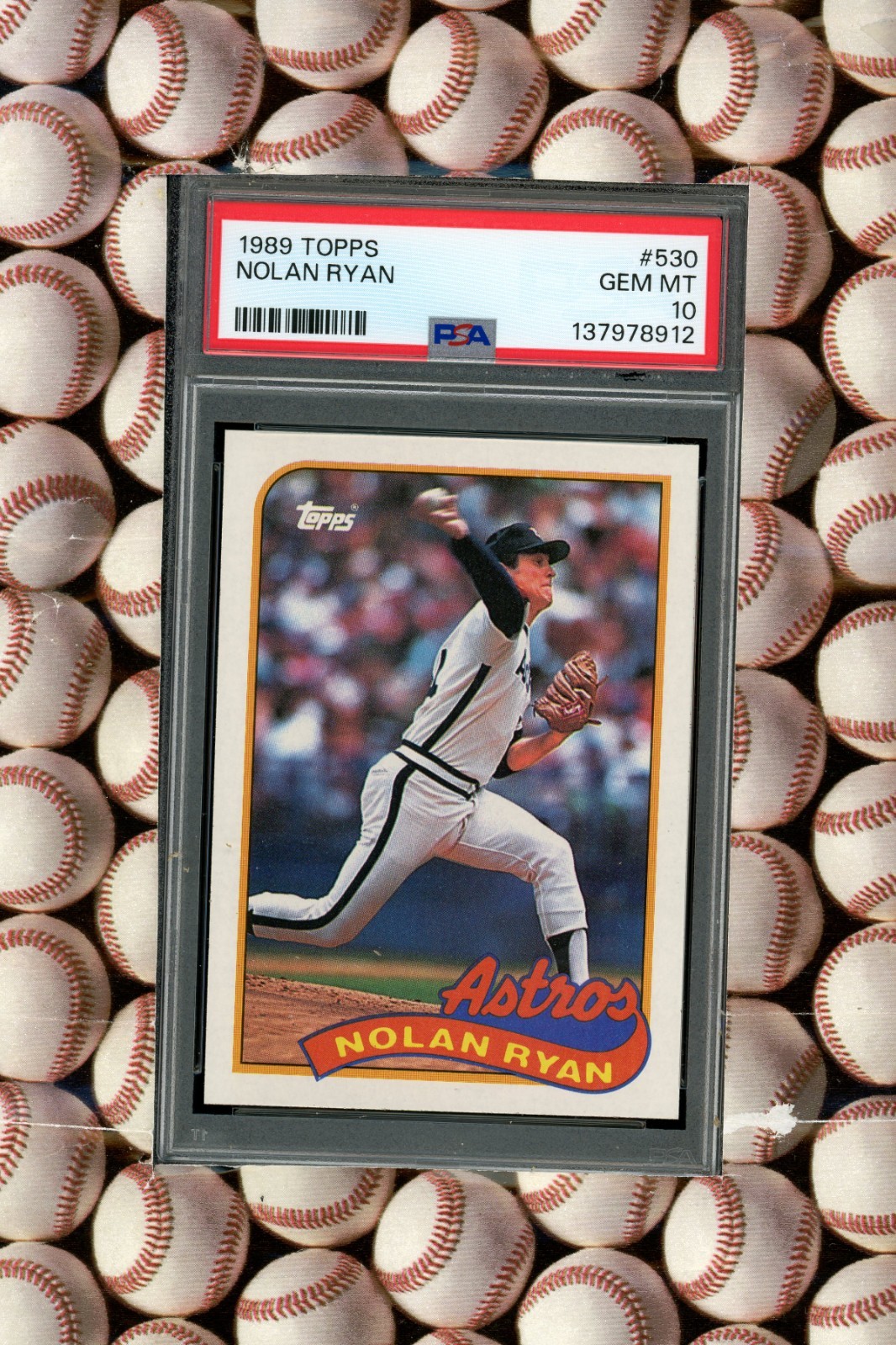 1989 TOPPS #530 NOLAN RYAN GEM MINT PSA 10