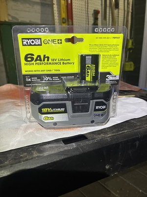 #ad Ryobi PBP007 18V 6Ah Li Ion Battery New and Sealed $90.00