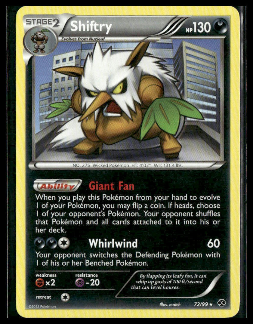 Shiftry #72/99 Next Destinies Pokemon NM