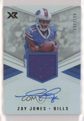2017 Panini XR Rookie Swatch 158/199 Zay Jones #RSA-ZJ Auto RC z5b