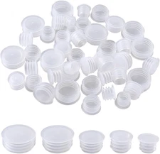 50PCS Plastic Salt and Pepper Shaker Stopper Replacement Plugs 3/8 to 3/4 Inch