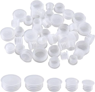 50PCS Plastic Salt and Pepper Shaker Stopper Replacement Plugs 3/8 to 3/4 Inch - Picture 1 of 12